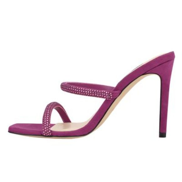 Nine West Pink Zarleen Heeled Slide Sandals - Picture 4 of 6